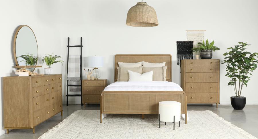Arini - 8 - Drawer Dresser With Mirror - Sand Wash Dresser & Mirror modern furniture Contempo Furniture