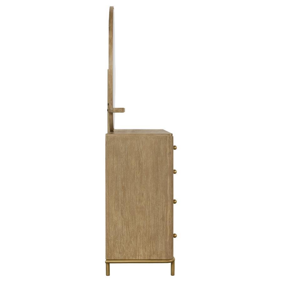 Arini - 8 - Drawer Dresser With Mirror - Sand Wash Dresser & Mirror modern furniture Contempo Furniture