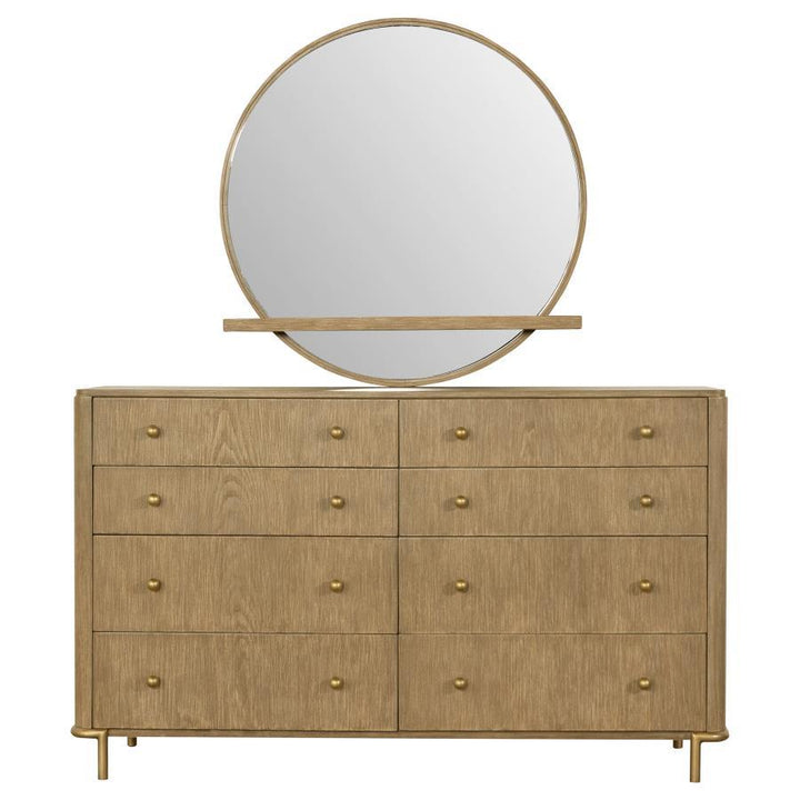 Arini - 8 - Drawer Dresser With Mirror - Sand Wash Dresser &amp; Mirror modern furniture Contempo Furniture