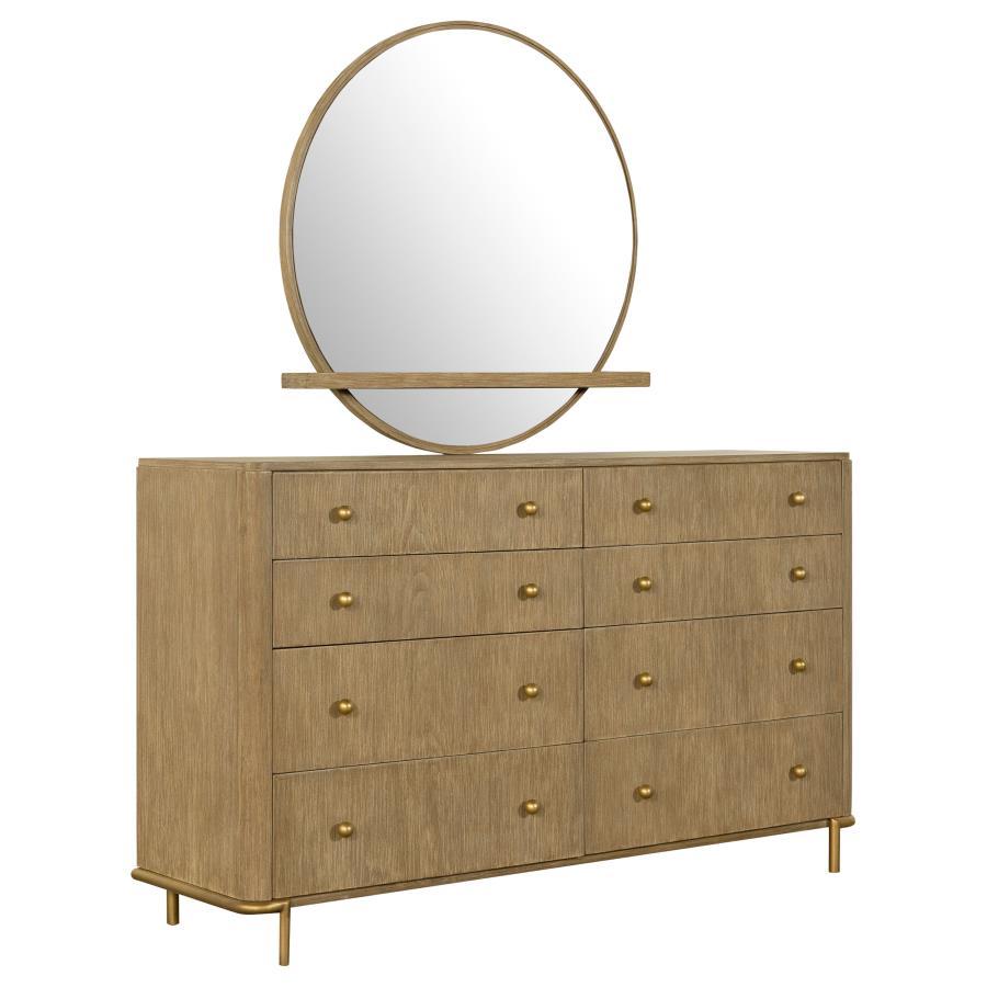 Arini - 8 - Drawer Dresser With Mirror - Sand Wash Dresser & Mirror modern furniture Contempo Furniture