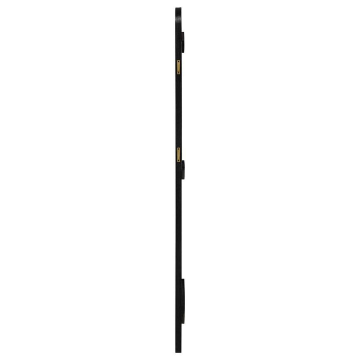 Arini - Cane Weave Full Length Standing Floor Mirror - Black Floor Mirror modern furniture Contempo Furniture