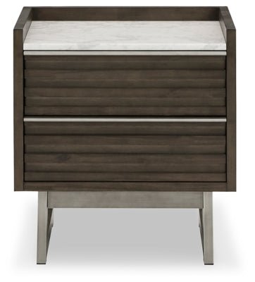 Arkenton Nightstand - Dark Brown Accent Nightstand modern furniture Contempo Furniture