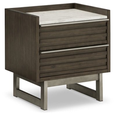 Arkenton Nightstand - Dark Brown Accent Nightstand modern furniture Contempo Furniture