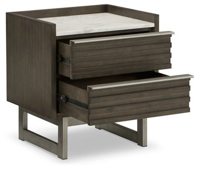 Arkenton Nightstand - Dark Brown Accent Nightstand modern furniture Contempo Furniture