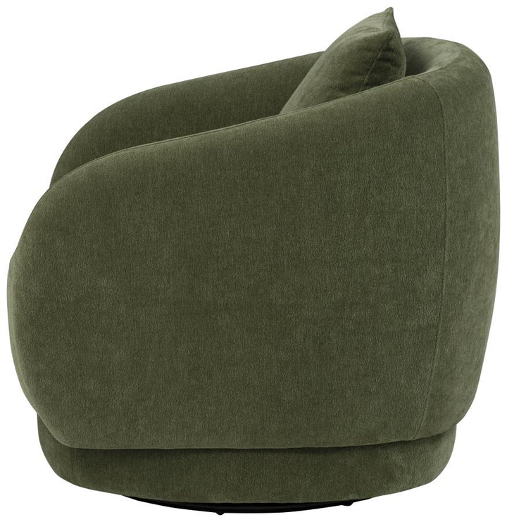 Arnaud Chenille Swivel Accent Chair Arm Chair modern furniture Contempo Furniture