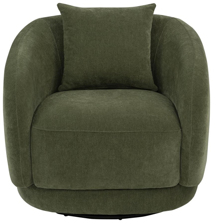 Arnaud Chenille Swivel Accent Chair Arm Chair modern furniture Contempo Furniture