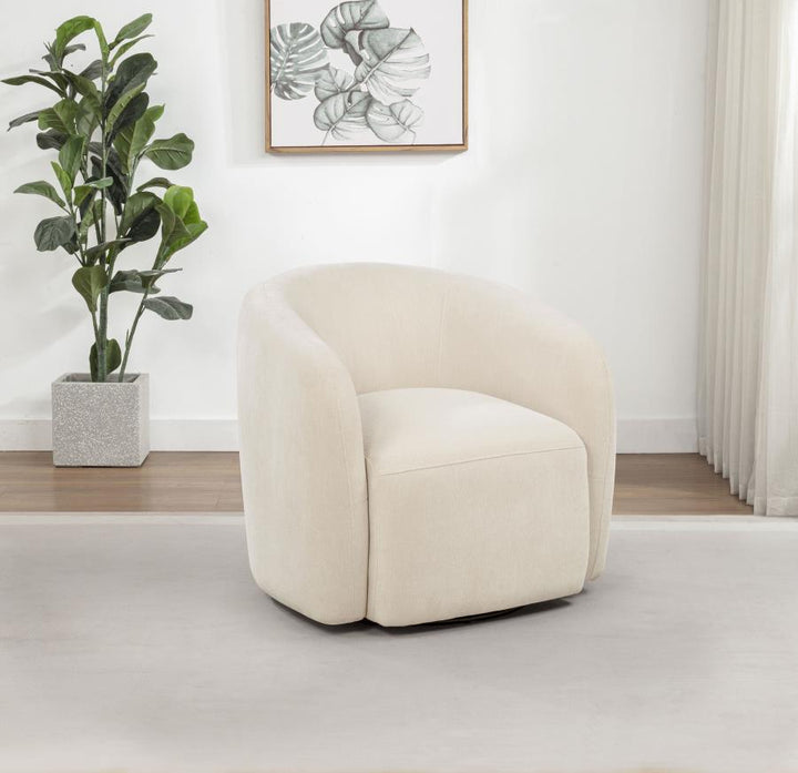 Arnaud Chenille Swivel Accent Chair Arm Chair modern furniture Contempo Furniture