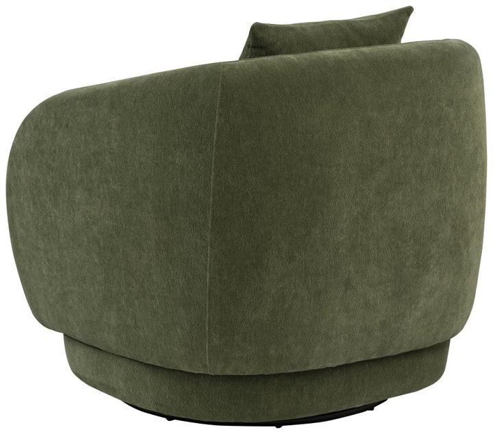Arnaud Chenille Swivel Accent Chair Arm Chair modern furniture Contempo Furniture