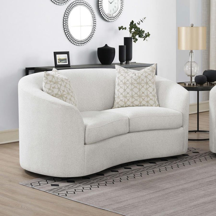Arnaud Chenille Swivel Accent Chair Arm Chair modern furniture Contempo Furniture
