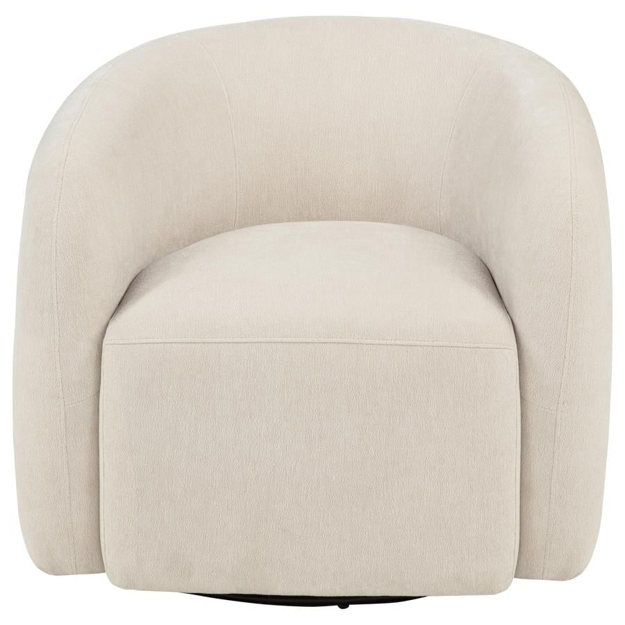 Arnaud Chenille Swivel Accent Chair Arm Chair modern furniture Contempo Furniture
