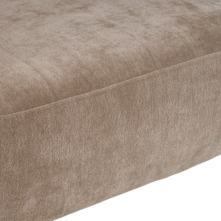 Arnaud - Modern Tan Fabric + Brown Oak Accent Chair