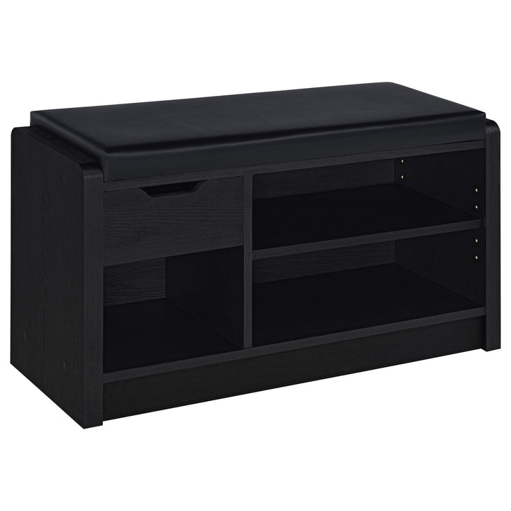 Arrington - Storage Bench - Black Storage Bench modern furniture Contempo Furniture