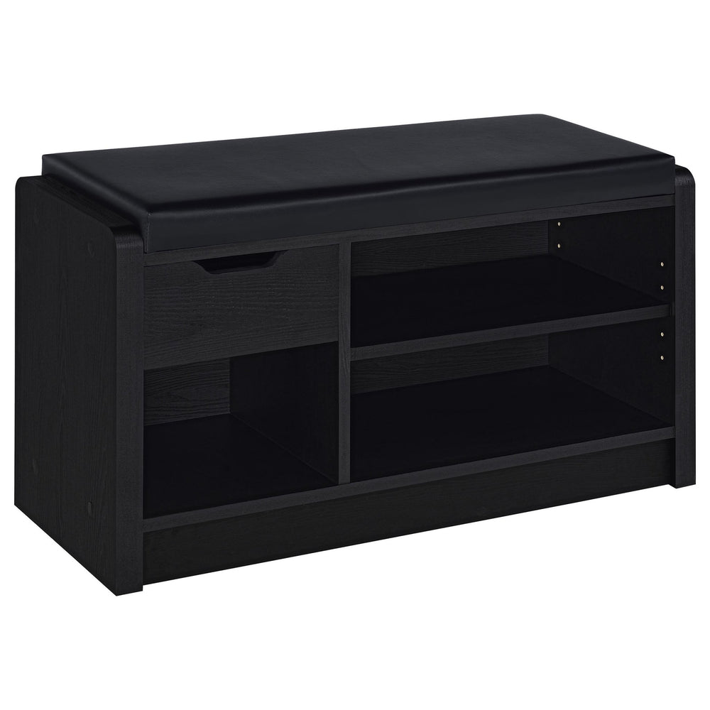 Arrington - Storage Bench - Black Storage Bench modern furniture Contempo Furniture