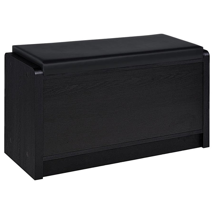 Arrington - Storage Bench - Black Storage Bench modern furniture Contempo Furniture