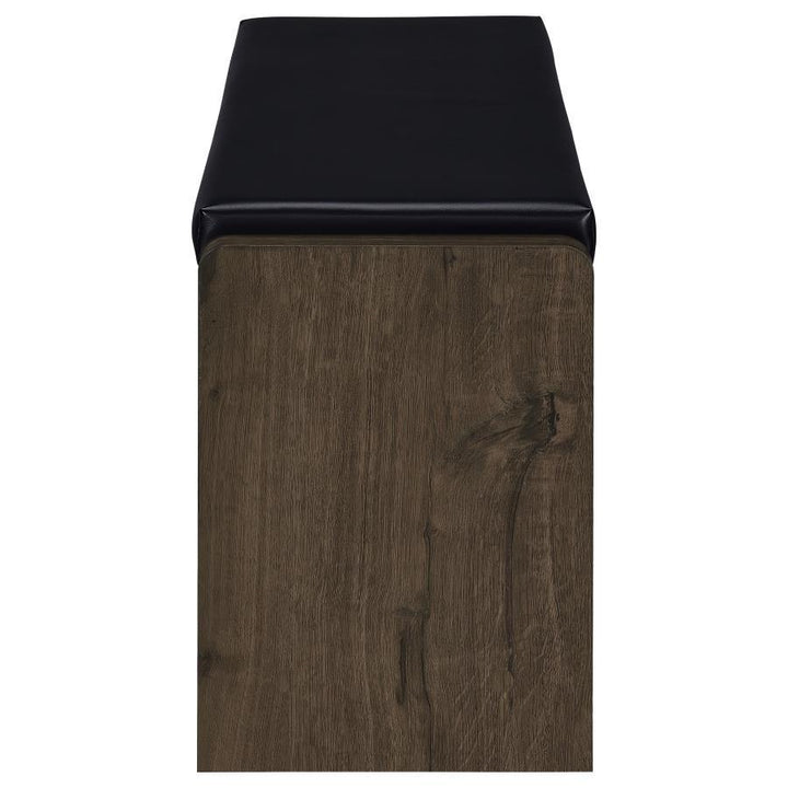 Arrington - Storage Bench - Smoked Oak Storage Bench modern furniture Contempo Furniture