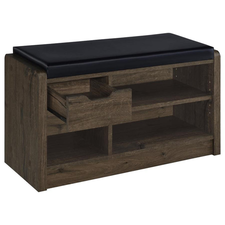 Arrington - Storage Bench - Smoked Oak Storage Bench modern furniture Contempo Furniture