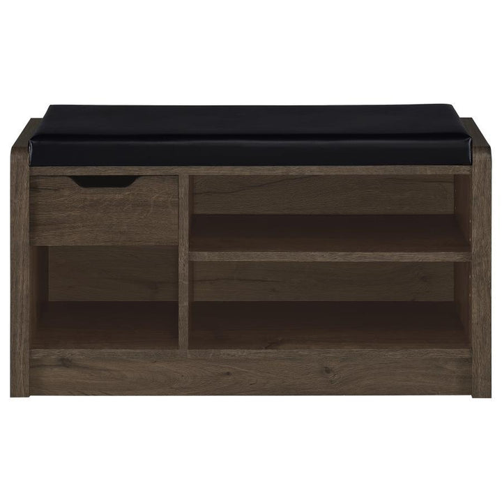 Arrington - Storage Bench - Smoked Oak Storage Bench modern furniture Contempo Furniture