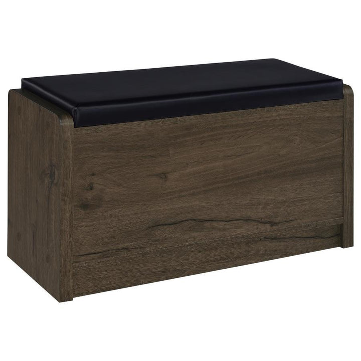 Arrington - Storage Bench - Smoked Oak Storage Bench modern furniture Contempo Furniture