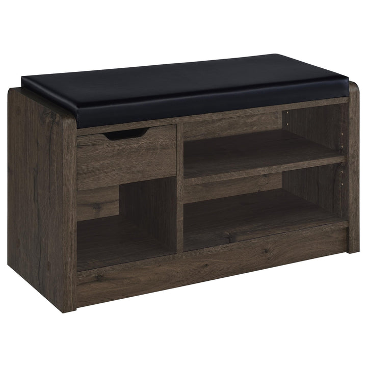 Arrington - Storage Bench - Smoked Oak Storage Bench modern furniture Contempo Furniture
