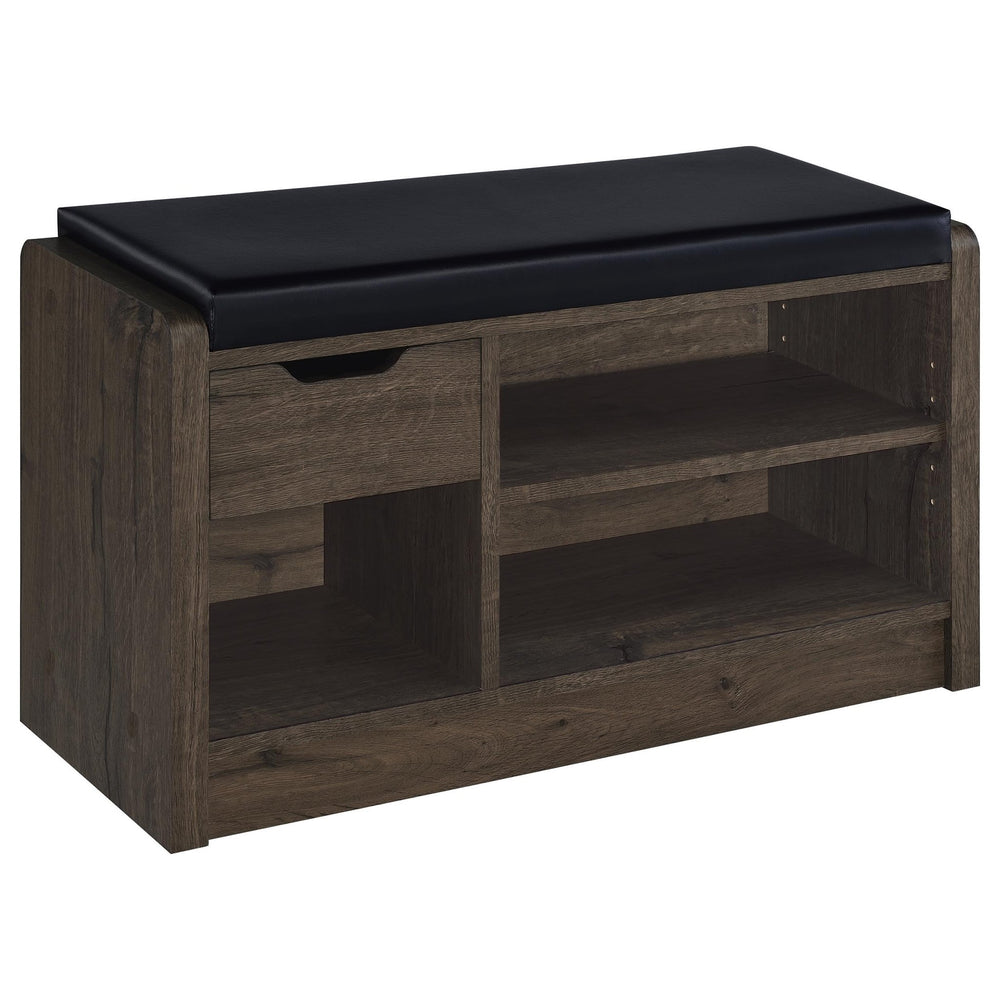 Arrington - Storage Bench - Smoked Oak Storage Bench modern furniture Contempo Furniture