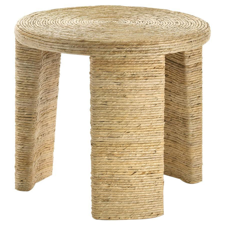 Artina - 2 Piece Rattan Coffee And End Table Set - Natural Table Set modern furniture Contempo Furniture