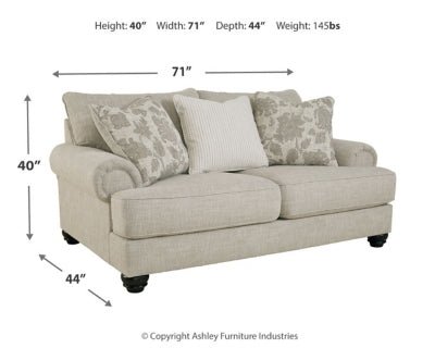 Asanti Loveseat - Pearl Silver Stationary Loveseat modern furniture Contempo Furniture