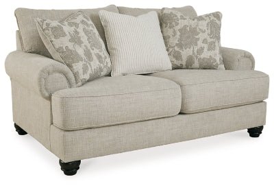 Asanti Loveseat - Pearl Silver Stationary Loveseat modern furniture Contempo Furniture