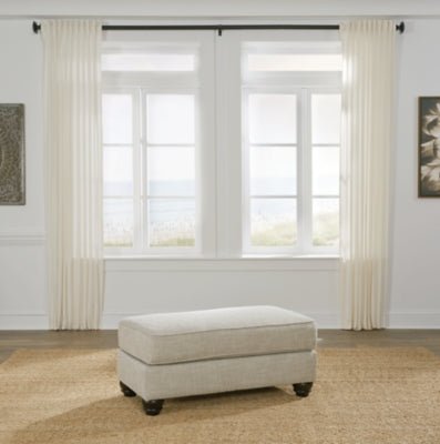 Asanti Ottoman - Pearl Silver Accent Ottoman modern furniture Contempo Furniture