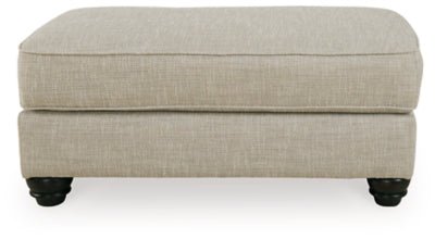 Asanti Ottoman - Pearl Silver Accent Ottoman modern furniture Contempo Furniture