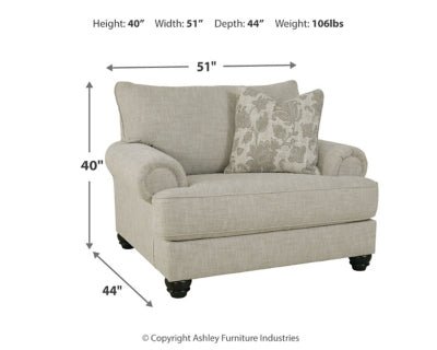 Asanti Oversized Chair - Pearl Silver Arm Chair modern furniture Contempo Furniture