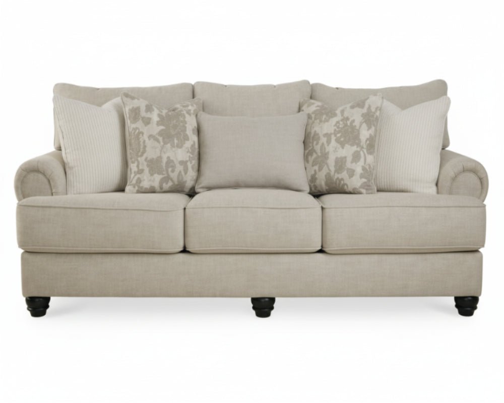 Asanti Sofa - Pearl Silver Stationary Sofa modern furniture Contempo Furniture