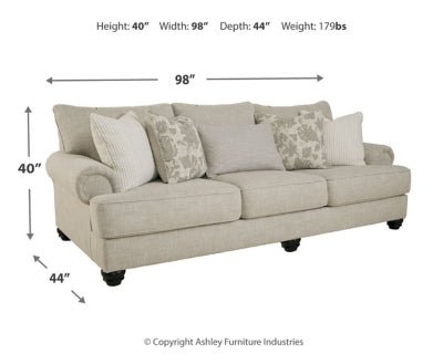 Asanti Sofa - Pearl Silver Stationary Sofa modern furniture Contempo Furniture