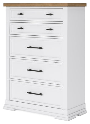 Ashbryn Chest of Drawers - White Accent Chest modern furniture Contempo Furniture