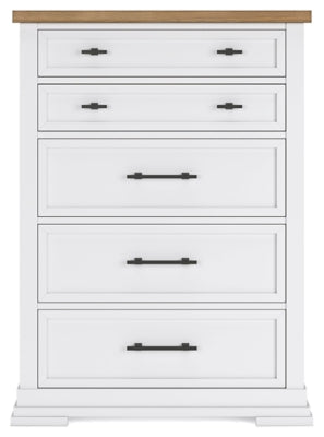 Ashbryn Chest of Drawers - White Accent Chest modern furniture Contempo Furniture