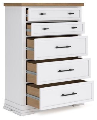Ashbryn Chest of Drawers - White Accent Chest modern furniture Contempo Furniture