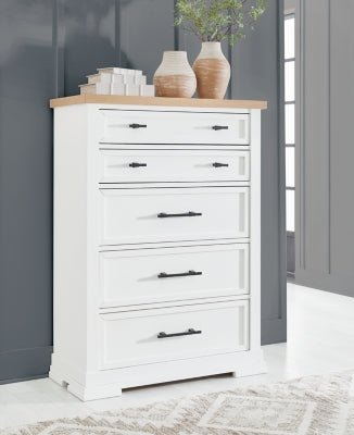 Ashbryn Chest of Drawers - White Accent Chest modern furniture Contempo Furniture