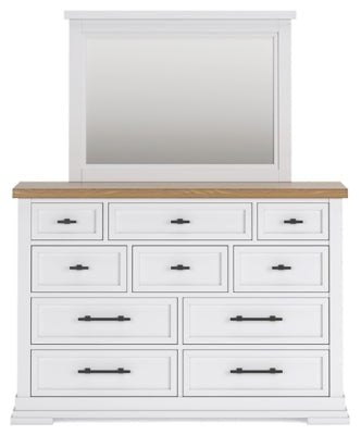 Ashbryn Dresser and Mirror - White Dresser &amp; Mirror modern furniture Contempo Furniture