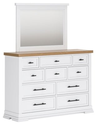 Ashbryn Dresser and Mirror - White Dresser &amp; Mirror modern furniture Contempo Furniture