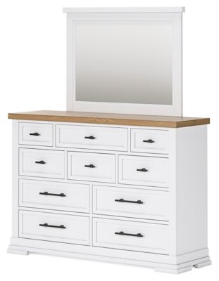 Ashbryn Dresser and Mirror - White Dresser &amp; Mirror modern furniture Contempo Furniture