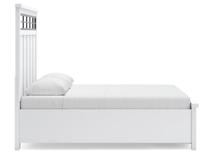 Ashbryn Queen Panel Storage Bed - White Storage Bed modern furniture Contempo Furniture