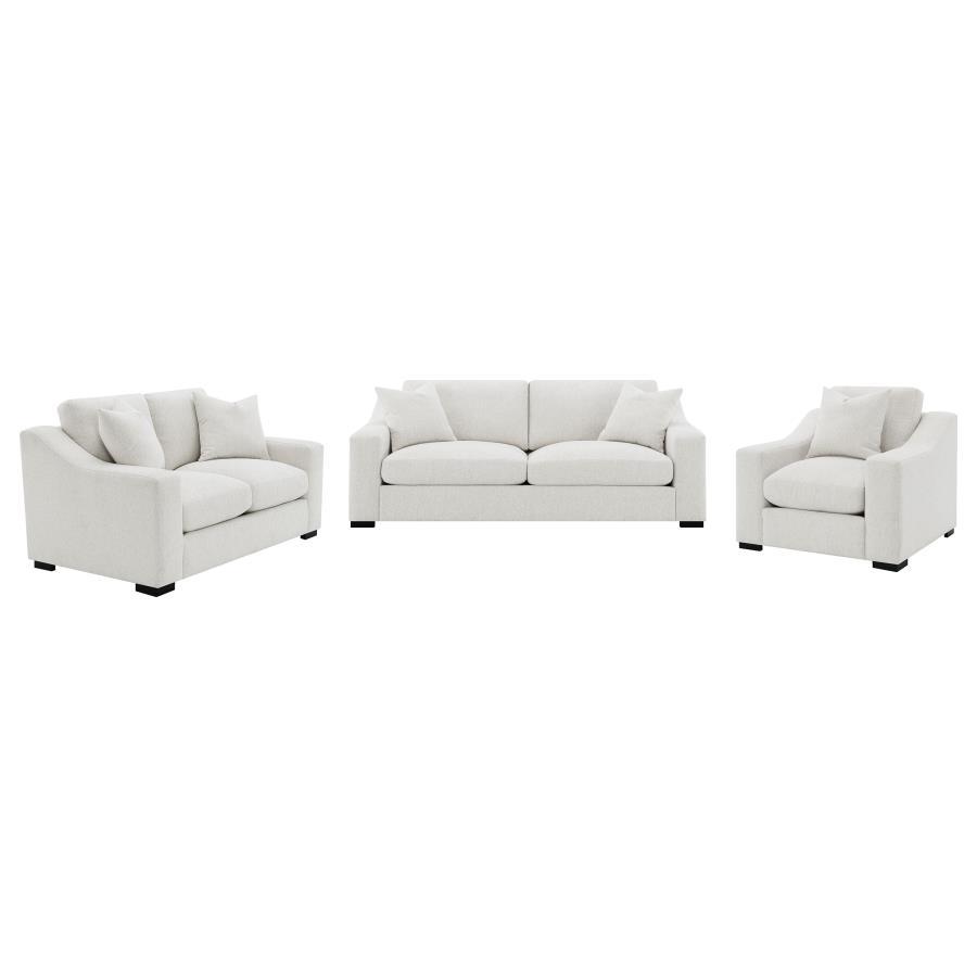 Ashlyn - 3 Piece Upholstered Track Arm Sofa Set - Sand 3 - Piece Living Room Set modern furniture Contempo Furniture