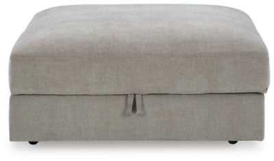 Aslan Court Ottoman With Storage - Gray Storage Ottoman modern furniture Contempo Furniture