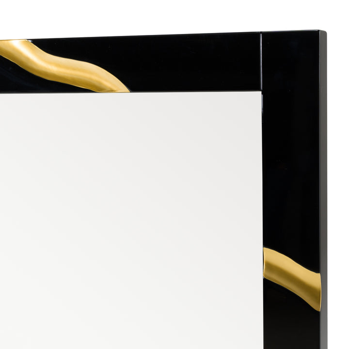 Aspen - Modern Black Large Mirror