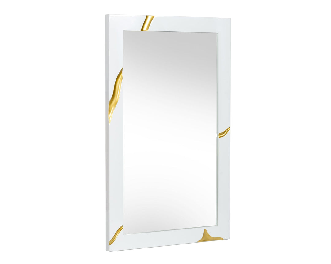 Aspen Modern White Mirror
