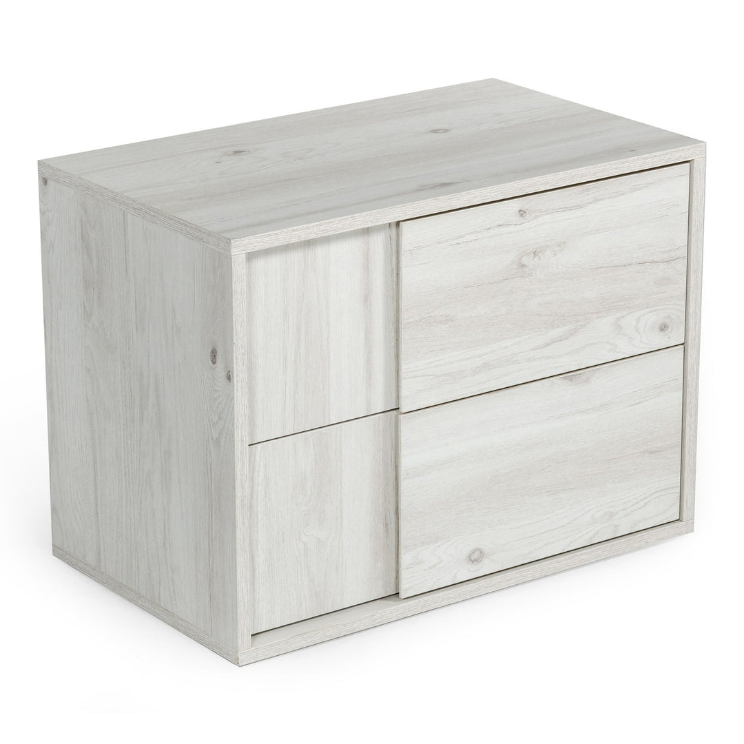 Asus - Modern Italian White 4-Piece Bedroom Set