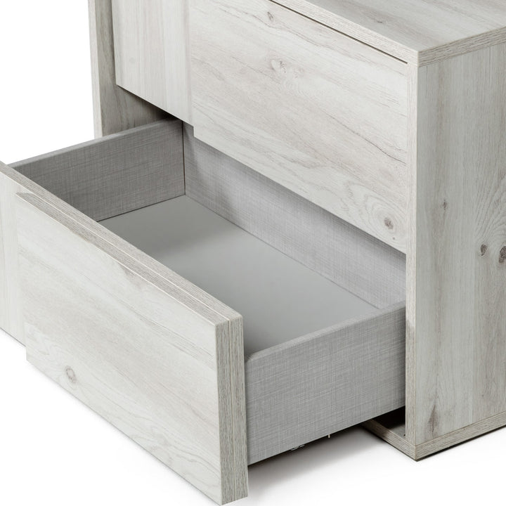 Asus - Modern Italian White 4-Piece Bedroom Set