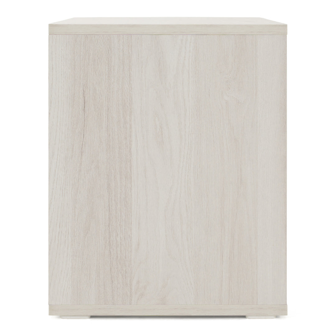 Asus - Italian Modern White Washed Oak Nightstand
