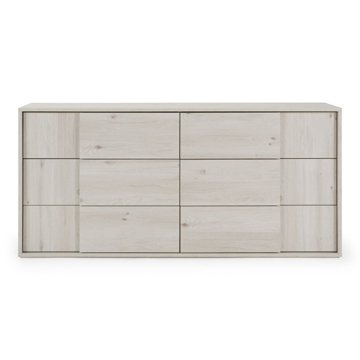 Asus - Italian Modern White Washed Oak Dresser