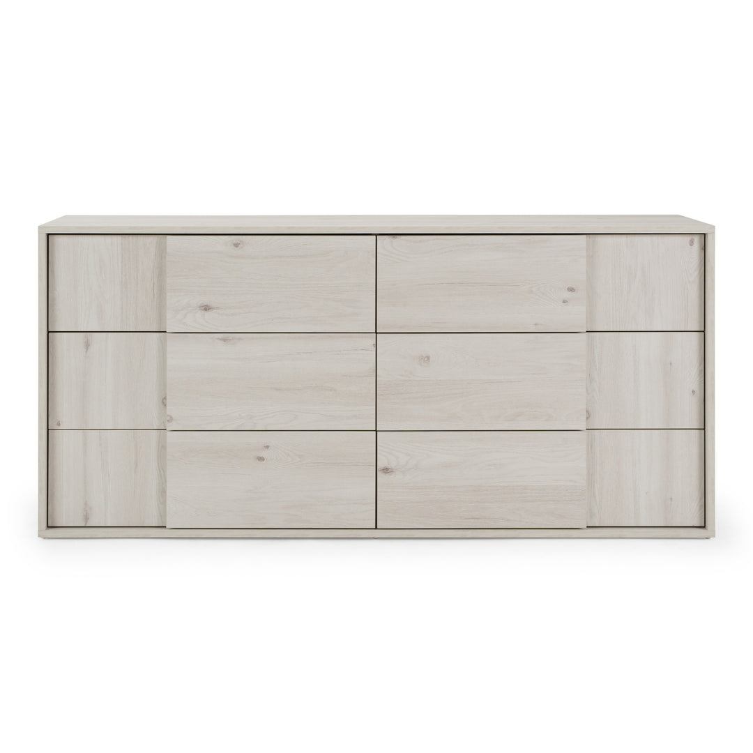 Asus - Italian Modern White Washed Oak Dresser