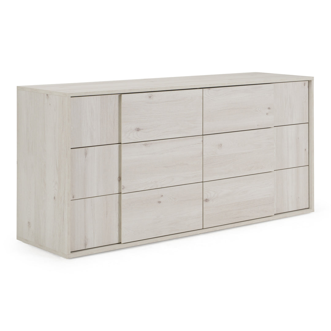 Asus - Italian Modern White Washed Oak Dresser